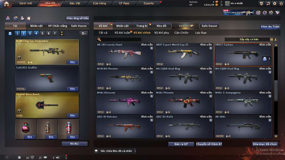 shop acc cf uy tin gia re